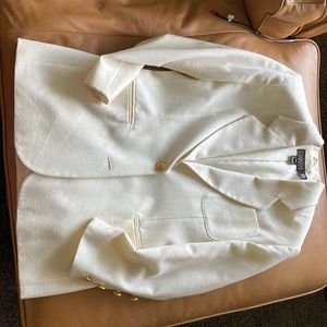 Vintage oversized white blazer